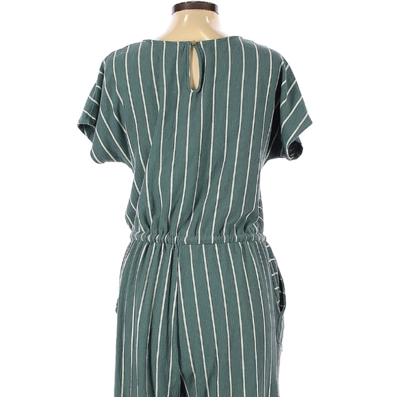 Sonoma Green Striped Jumpsuit M - Picture 4 of 4
